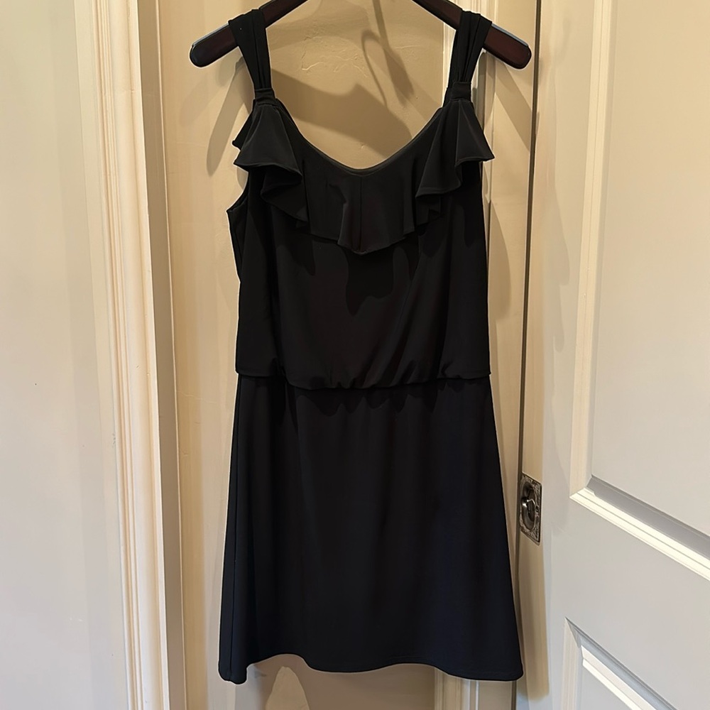 White House Black Market NWT Black Formal Knee Length Cocktail Dress Size 6